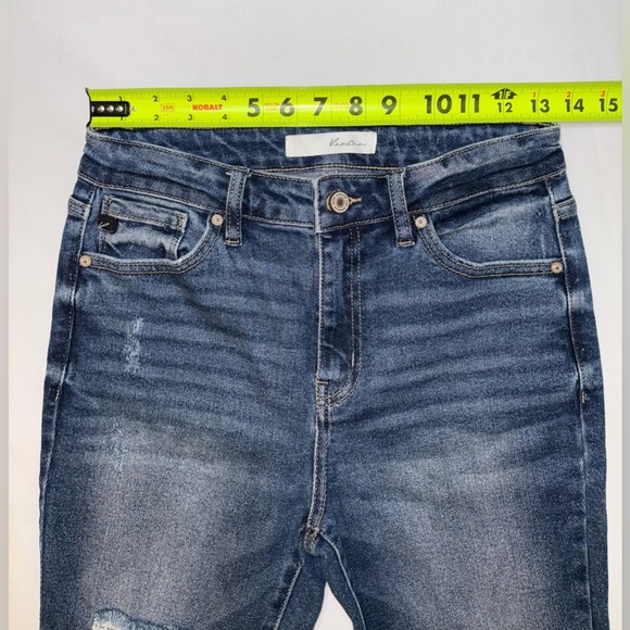 KanCan Size 7/27 Medium Wash Distressed Hi Rise Skinny Jeans KC8572D - Picture 2 of 9